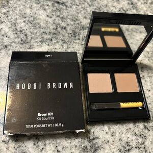 Bobbi Brown Brow Kit EM6X-01 Light 1 0.1 OZ/3G Cement/Birch NEW discontinued